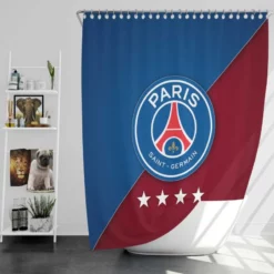 Paris Saint Germain FC Professional Football Club Shower Curtain