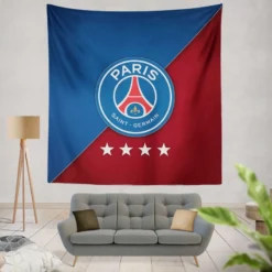 Paris Saint Germain FC Professional Football Club Tapestry