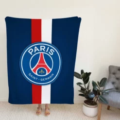 Paris Saint Germain FC Strong Football Club Fleece Blanket