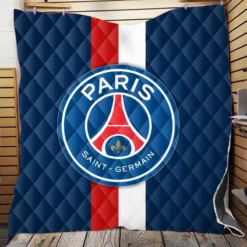 Paris Saint Germain FC Strong Football Club Quilt Blanket