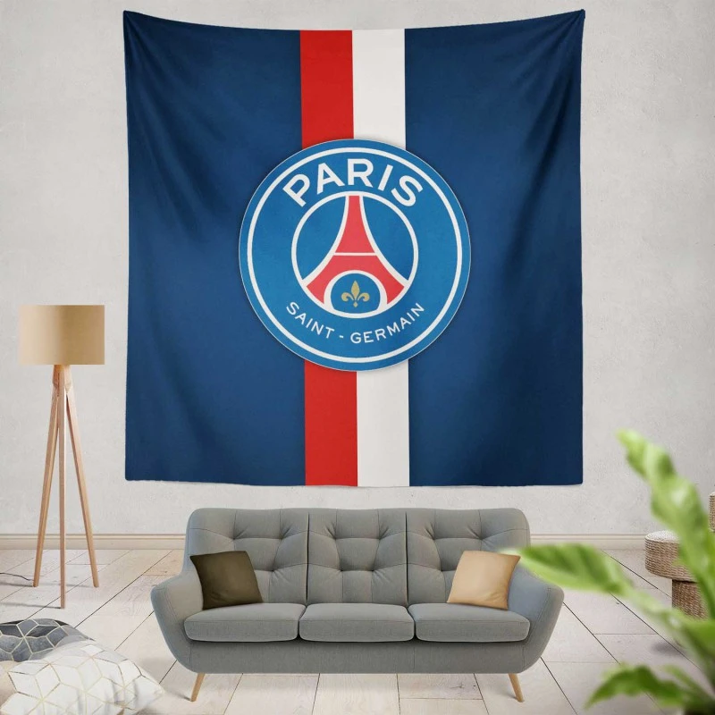 Paris Saint Germain FC Strong Football Club Tapestry