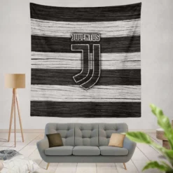 Passionate Football Club Juventus Logo Tapestry
