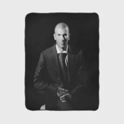 Passionate Football Zinedine Zidane Fleece Blanket 1