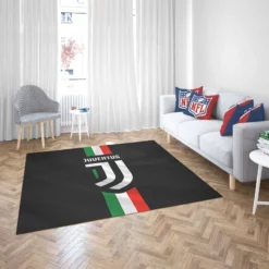 Passionate Italian Football Club Juventus Logo Rug 2