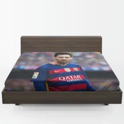 Passionate Sports Player Lionel Messi Fitted Sheet 1