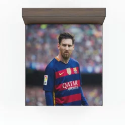 Passionate Sports Player Lionel Messi Fitted Sheet