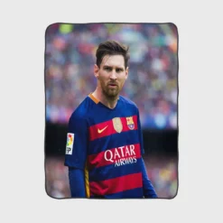 Passionate Sports Player Lionel Messi Fleece Blanket 1