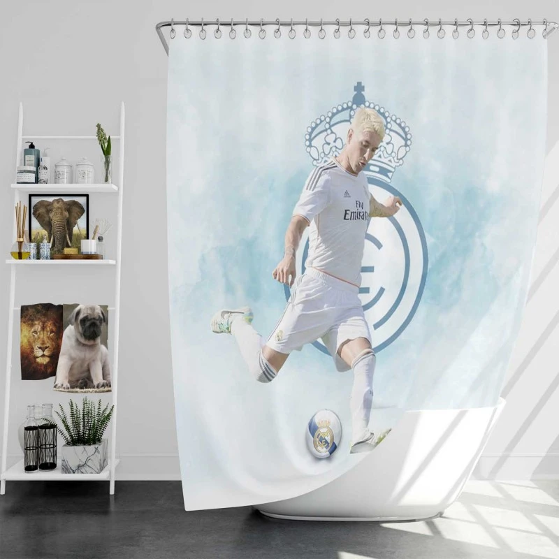 Passionate Sports Player Sergio Ramos Shower Curtain