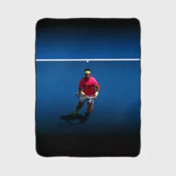 Passionate Tennis Player Rafael Nadal Fleece Blanket 1