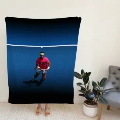 Passionate Tennis Player Rafael Nadal Fleece Blanket