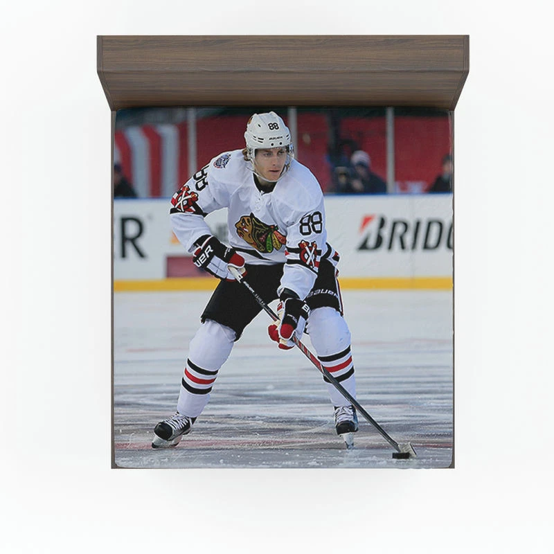 Patrick Kane American Professional Ice Hockey Team Fitted Sheet
