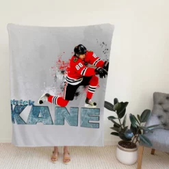 Patrick Kane Popular NHL Hockey Player Fleece Blanket