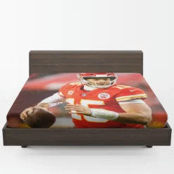 Patrick Mahomed American Football Quarterback Fitted Sheet 1