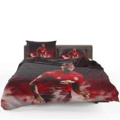 Paul Pogba Athletic United Soccer Player Bedding Set