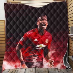 Paul Pogba Athletic United Soccer Player Quilt Blanket