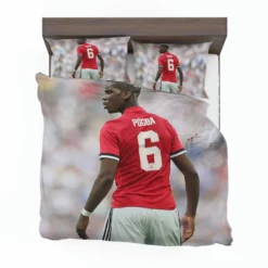 Paul Pogba Capable United Soccer Player Bedding Set 1