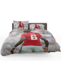 Paul Pogba Capable United Soccer Player Bedding Set