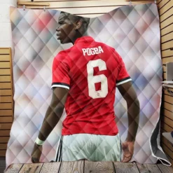 Paul Pogba Capable United Soccer Player Quilt Blanket