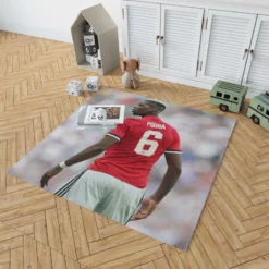 Paul Pogba Capable United Soccer Player Rug 1