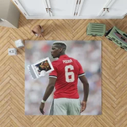 Paul Pogba Capable United Soccer Player Rug