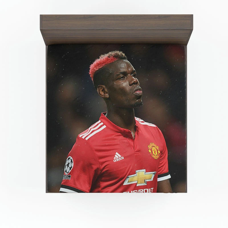 Paul Pogba Committed United Sports Player Fitted Sheet