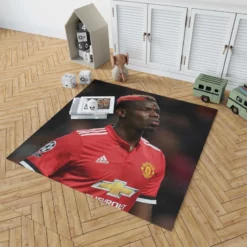 Paul Pogba Committed United Sports Player Rug 1