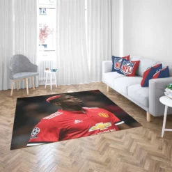 Paul Pogba Committed United Sports Player Rug 2