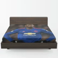 Paul Pogba Dependable United sports Player Fitted Sheet 1