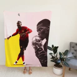 Paul Pogba Footballer Player Fleece Blanket