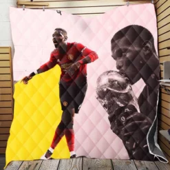 Paul Pogba Footballer Player Quilt Blanket