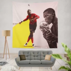 Paul Pogba Footballer Player Tapestry