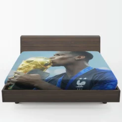 Paul Pogba France World Cup Football Player Fitted Sheet 1