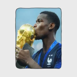 Paul Pogba France World Cup Football Player Fleece Blanket 1