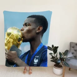 Paul Pogba France World Cup Football Player Fleece Blanket