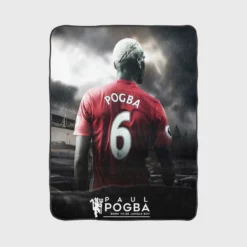 Paul Pogba Quick United Sports Player Fleece Blanket 1