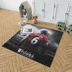 Paul Pogba Quick United Sports Player Rug 1