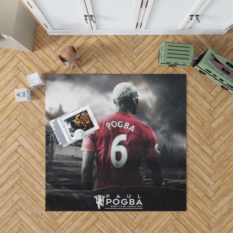 Paul Pogba Quick United Sports Player Rug