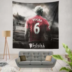 Paul Pogba Quick United Sports Player Tapestry