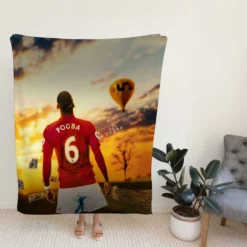 Paul Pogba Ready Premier League Footballer Player Fleece Blanket