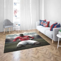 Paul Pogba Spirited Soccer Player Rug 2