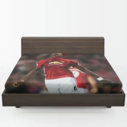 Paul Pogba Spright Man United Football Player Fitted Sheet 1