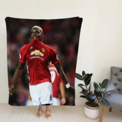 Paul Pogba Spright Man United Football Player Fleece Blanket