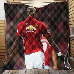 Paul Pogba Spright Man United Football Player Quilt Blanket