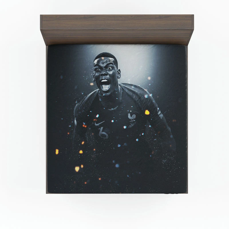 Paul Pogba elite French sports Player Fitted Sheet