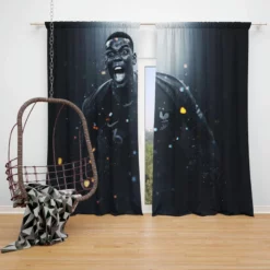 Paul Pogba elite French sports Player Window Curtain