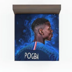 Paul Pogba enduring France Football Player Fitted Sheet