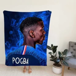 Paul Pogba enduring France Football Player Fleece Blanket