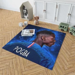 Paul Pogba enduring France Football Player Rug 1