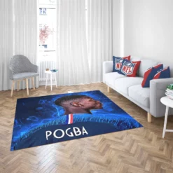 Paul Pogba enduring France Football Player Rug 2