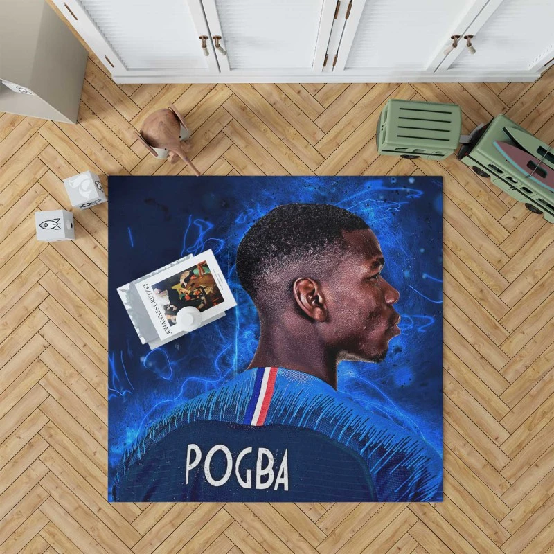 Paul Pogba enduring France Football Player Rug